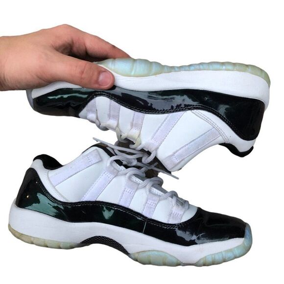 Rare 2017 air jordan 11 retro low iridescent 'Emerald' size 7 WITH BOX - Picture 12 of 16